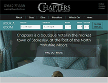 Tablet Screenshot of chaptershotel.co.uk